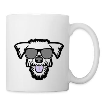 chien frais dans les vacances d'été - Mug blanc - blanc - Droite