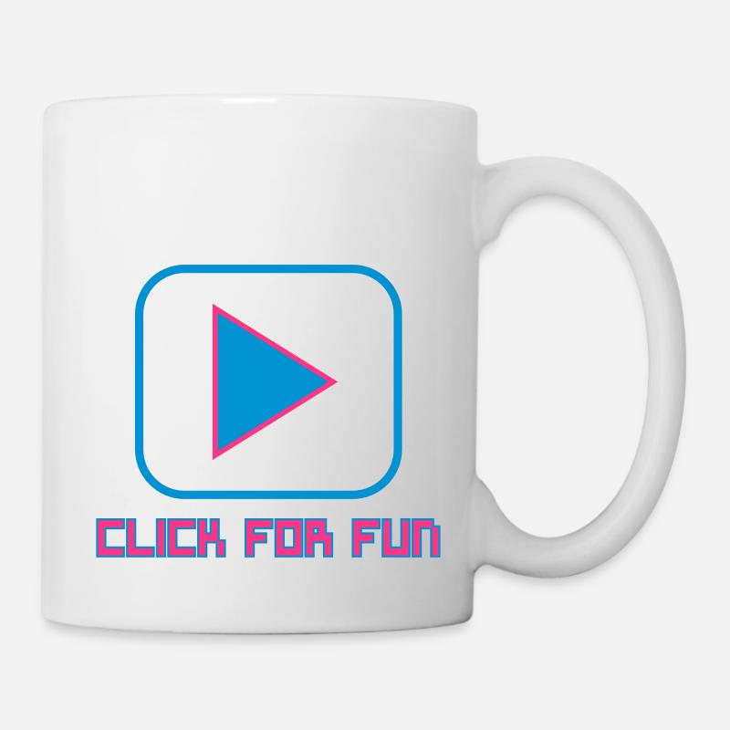 CLICK FOR FUN V1 - Mug blanc - blanc