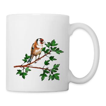 Oiseau de pince - Mug blanc - blanc - Droite