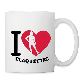 love claquettes i coeur 2 - Mug blanc - blanc - Droite