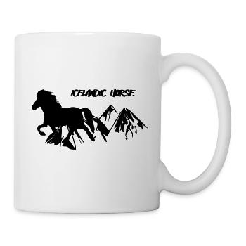 Icelandic Horse: Islandpferd Pferd Pony Merch - Tasse - Weiß - Rechts