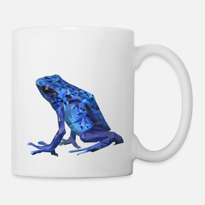 polygon hipster frosch pfeilgift geschenk shirt - Tasse - Weiß