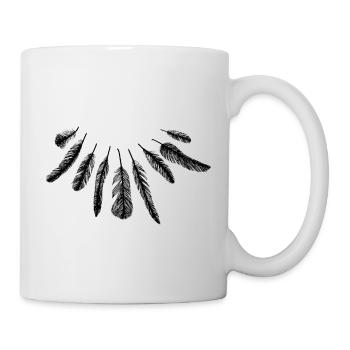federn - Tasse - Weiß - Rechts