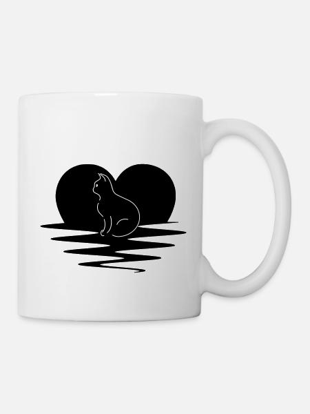 cat - Mug - white