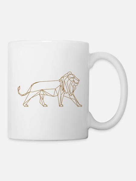 Poly Löwe - Tasse - Weiß