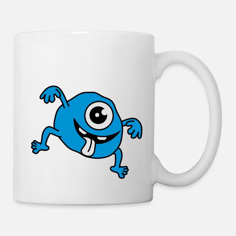 Funny Monster - Tasse - Weiß