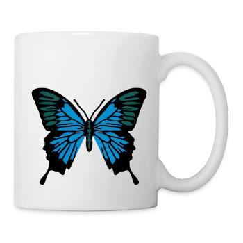 Papillon - Mug blanc - blanc - Droite