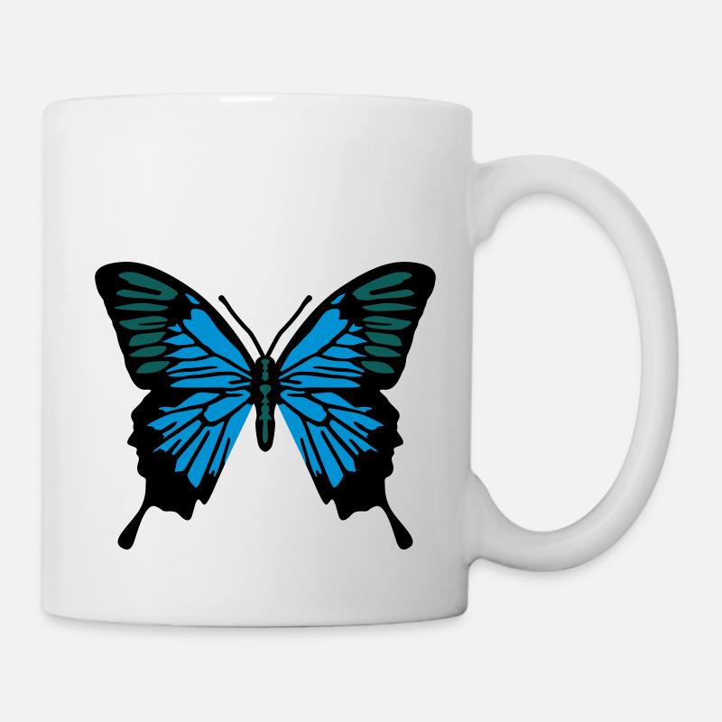 Papillon - Mug blanc - blanc