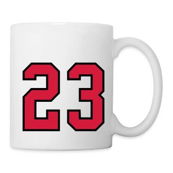 23 sports jersey football number new - Tasse - Weiß - Rechts