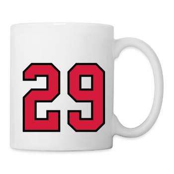 29 sports jersey football number new - Mug - white - Right