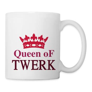 Queen of TWERK - Tasse - Weiß - Rechts