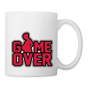 Schwanger- Game Over - Tasse - Weiß - Rechts