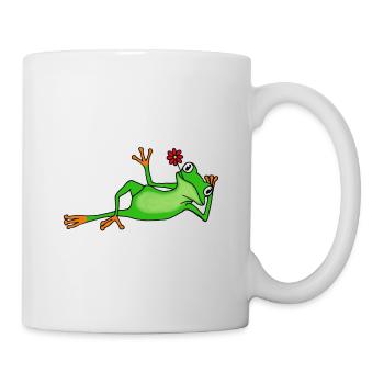 Hi, frog - Mug - white - Right