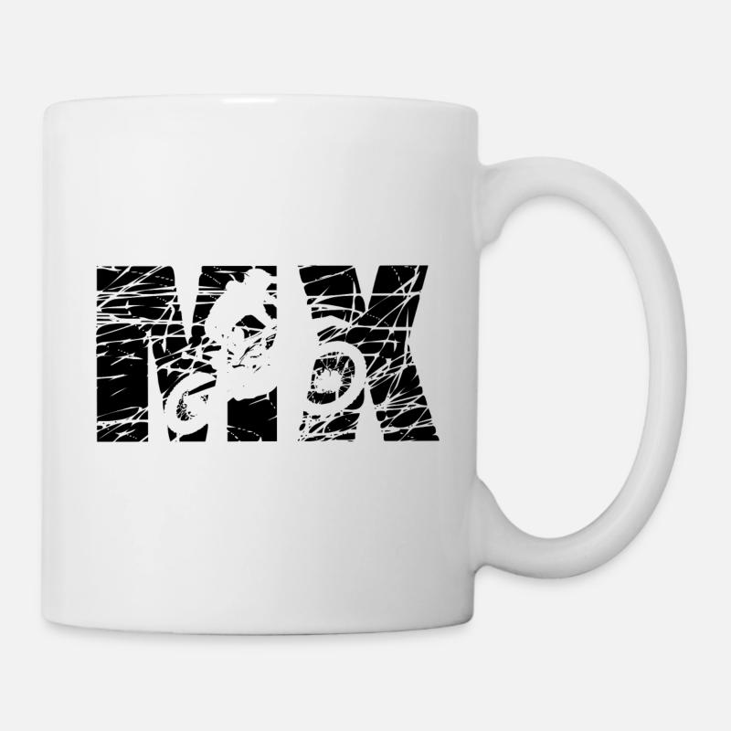 MX Motocross - Tasse - Weiß