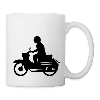 Fahrzeug - Simson Schwalbe - Tasse - Weiß - Rechts
