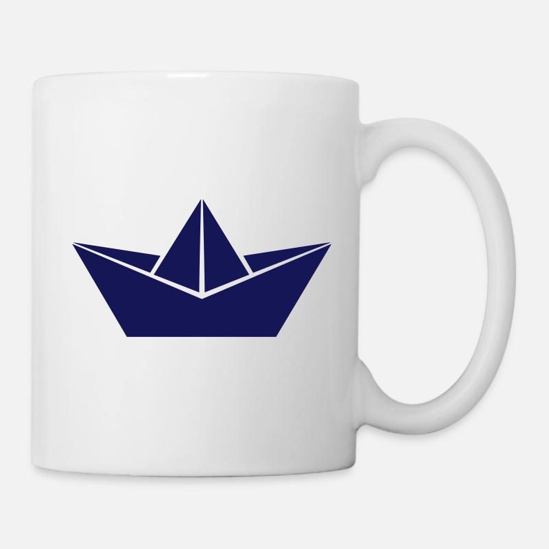 Papierboot - Tasse - Weiß