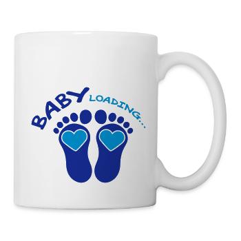 Baby Loading Blue - Mug blanc - blanc - Droite