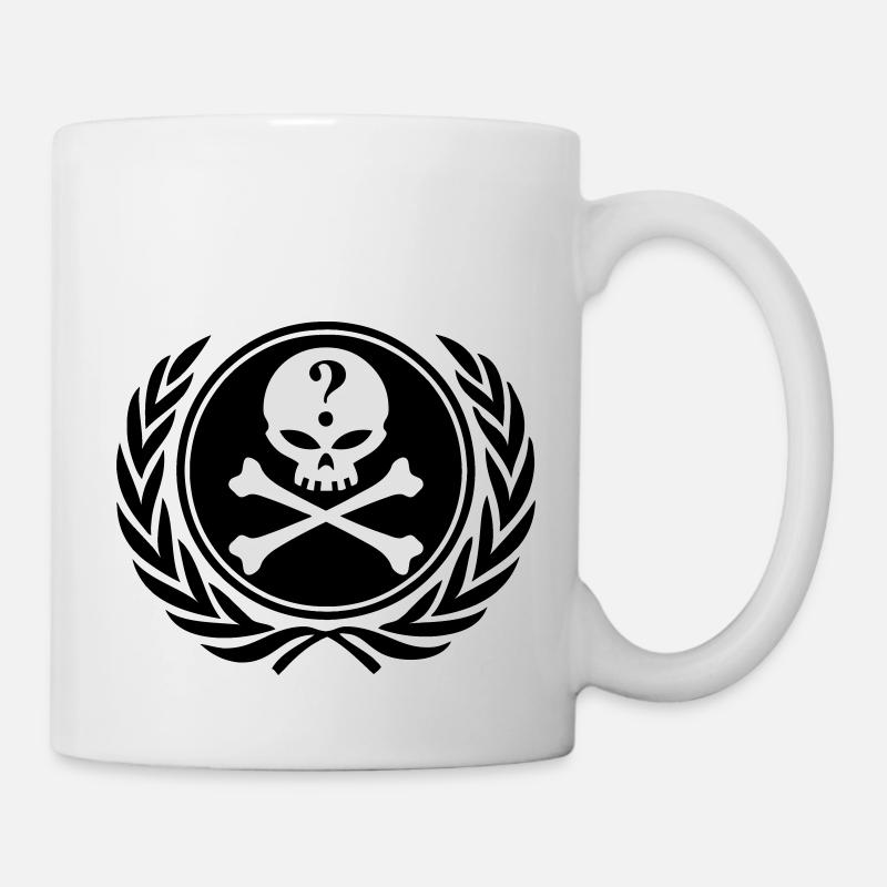 anonymous skull - Mug - white