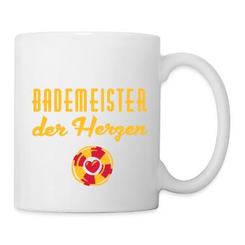 Bademeister der Herzen - Tasse - Weiß - Rechts