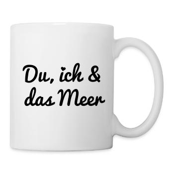 Vous, moi et la mer - Mug blanc - blanc - Droite