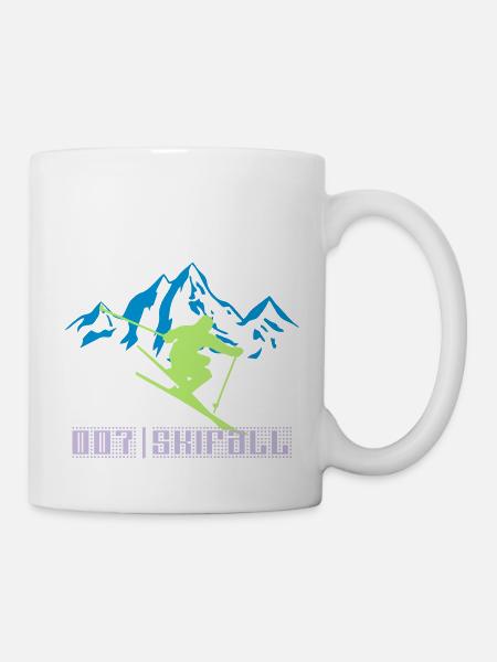 Ski 007 - Mug blanc - blanc