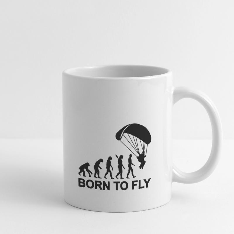 Évolution Parachutisme Mug blanc