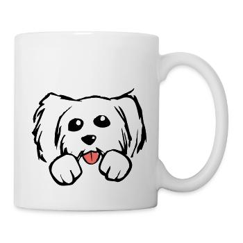 Chemise de chien super mignon - Mug blanc - blanc - Droite