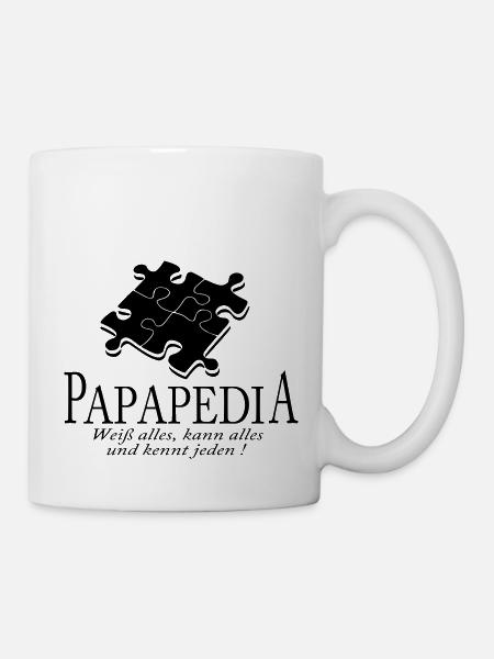 papapedia - Tasse - Weiß