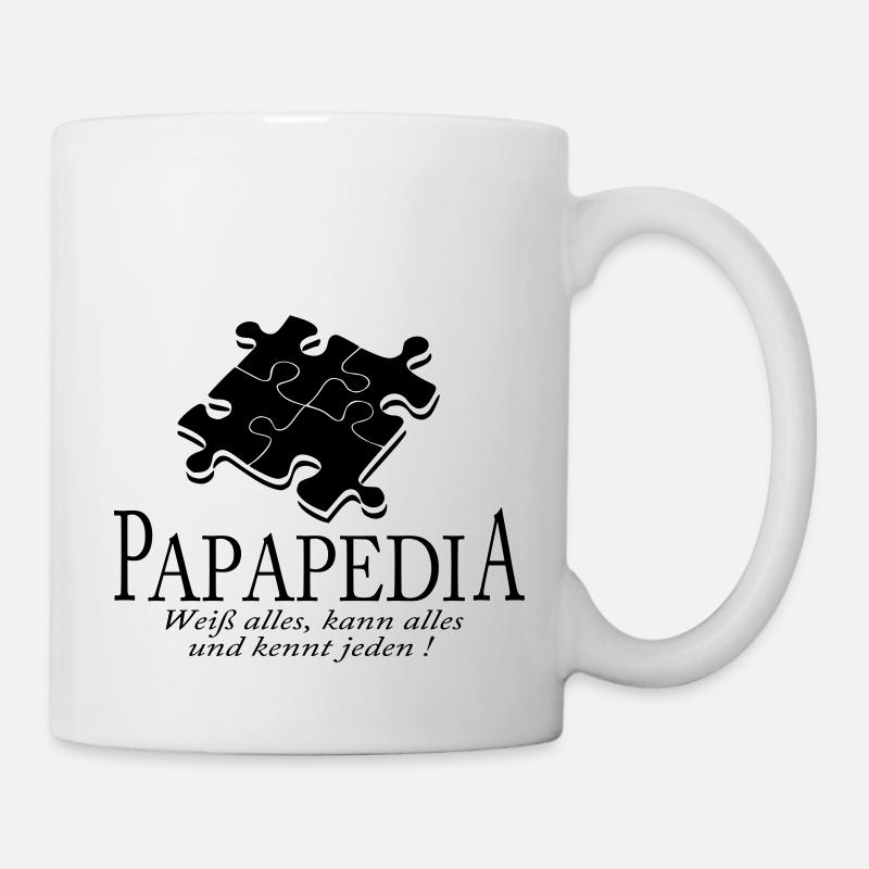 papapedia - Tasse - Weiß
