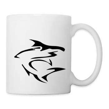 Requin Tribal - Mug blanc - blanc - Droite