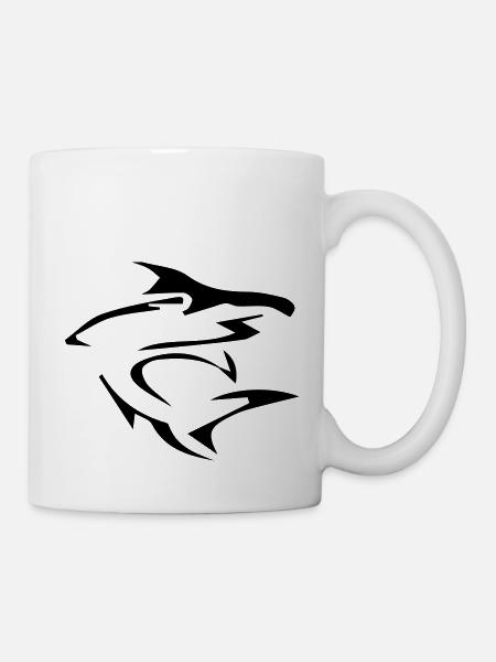 Requin Tribal - Mug blanc - blanc