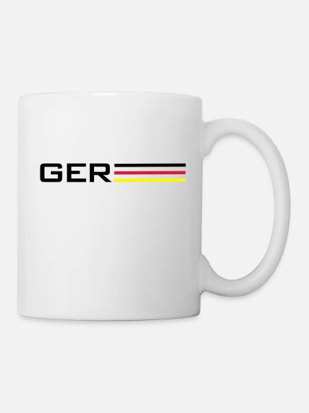 Deutschland GER Symbol - Tasse - Weiß