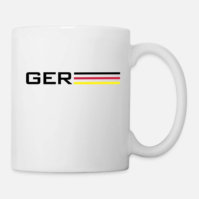 Deutschland GER Symbol - Tasse - Weiß