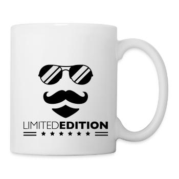 Limited Edition Cool Mustache Man Design - Mug blanc - blanc - Droite