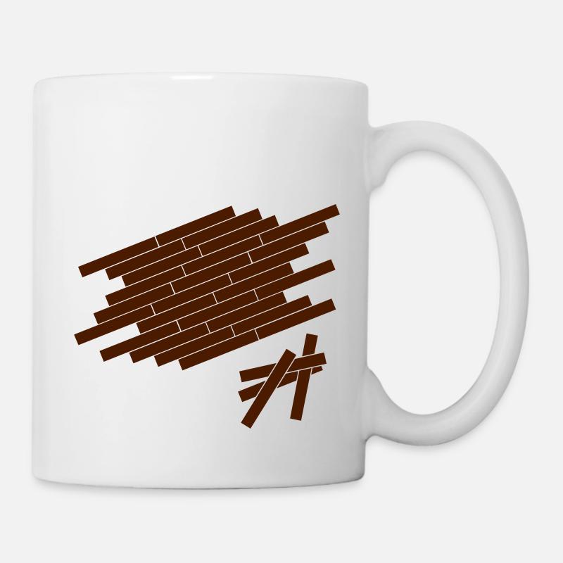 Parkett - Tasse - Weiß