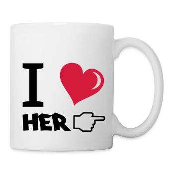 i_love_her - Tasse - Weiß - Rechts