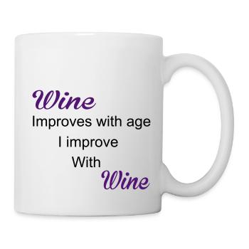 Wine - Tasse - Weiß - Rechts