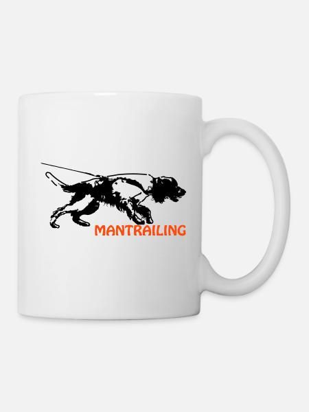 Springer spaniel mantrailing - Mug - white