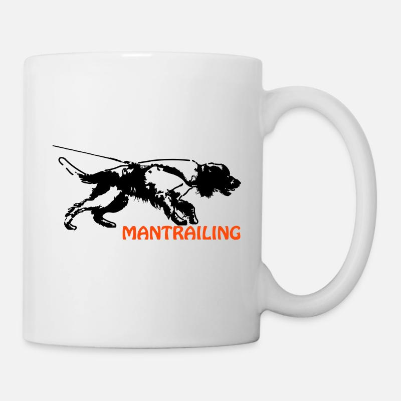 Springer spaniel mantrailing - Mug blanc - blanc