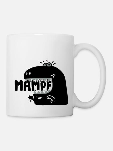 Super hungriger Mampf-T-Rex! - Tasse - Weiß