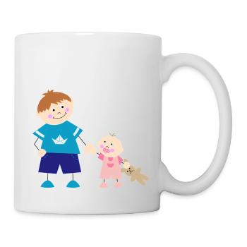 The big brother and the little sister - Mug - white - Right