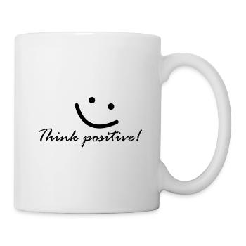 Think positive! Think positively! - Mug - white - Right