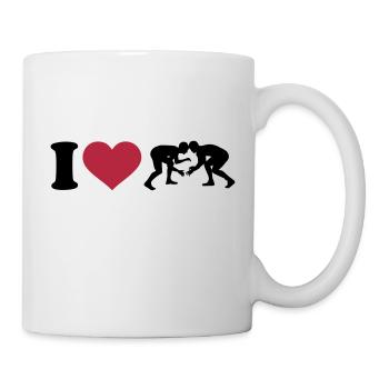 Ringen - Tasse - Weiß - Rechts