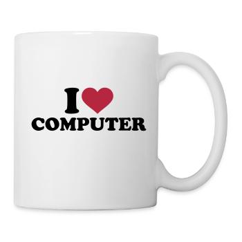 Computer - Tasse - Weiß - Rechts