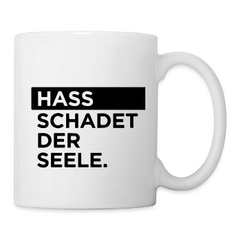 Spruch Rechts Rassismus Geschenk Protest Hass Idee - Tasse - Weiß - Rechts