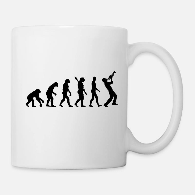 Evolution Trompette - Mug blanc - blanc