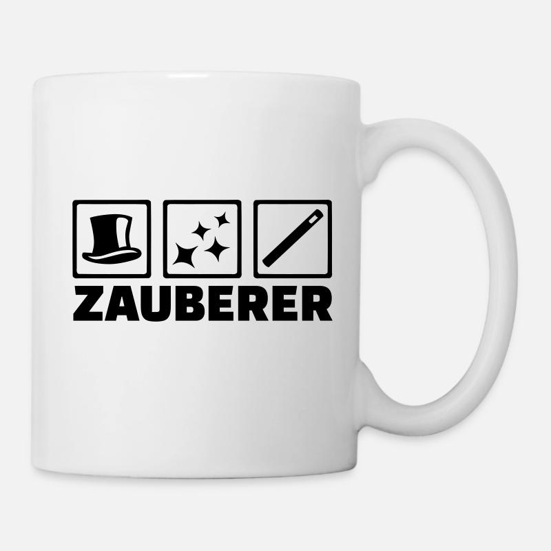 Zauberer - Tasse - Weiß