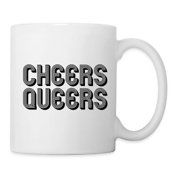 LGBT Cheers Queers Gay Lesbian Queer Gift - Mug blanc - blanc - Droite