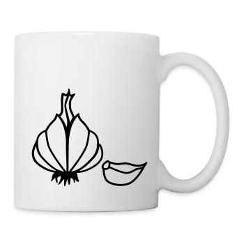 Knoblauch - Tasse - Weiß - Rechts