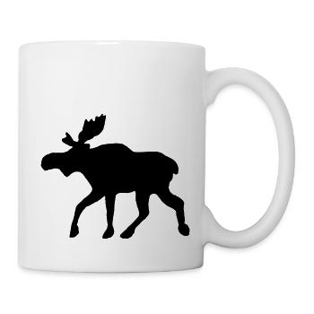 Elch - Tasse - Weiß - Rechts